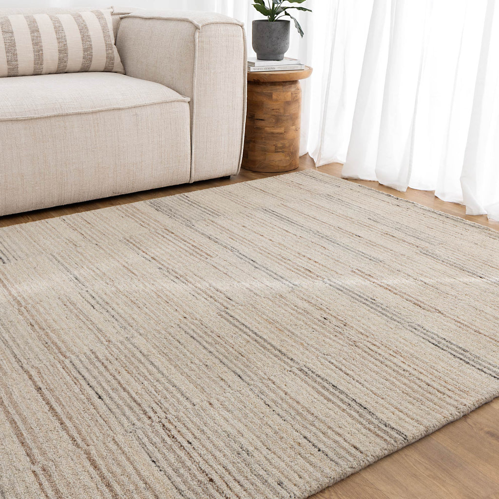 Praise Lines Natural Wool RugPRAI160LINARugtastic