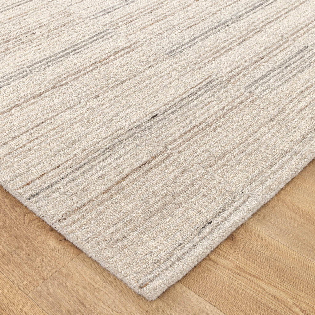 Praise Lines Natural Wool RugPRAI160LINARugtastic