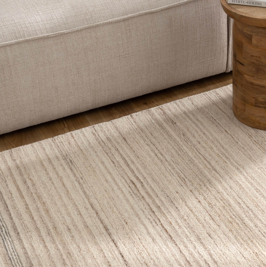 Praise Multi Stripe Beige Grey Wool RugPRAI160STIGRugtastic