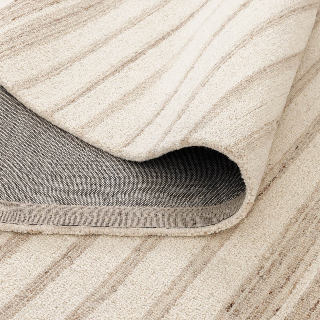 Praise Stripes Ivory Beige Wool RugPRAI160STIBRugtastic