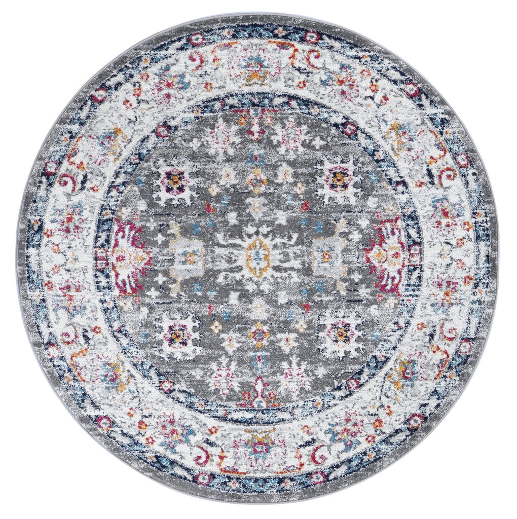 Pravda Grey Multi Traditional RugPROV16019Rugtastic