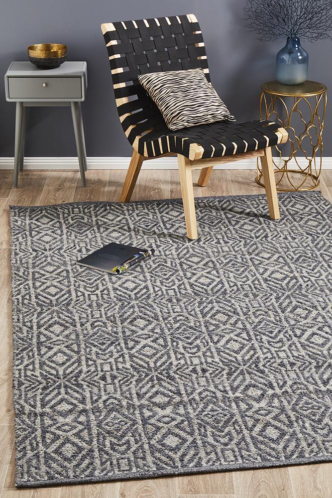 Relic Sammy Graphite Wool RugREL - 150 - GRPH - 225X155Rugtastic