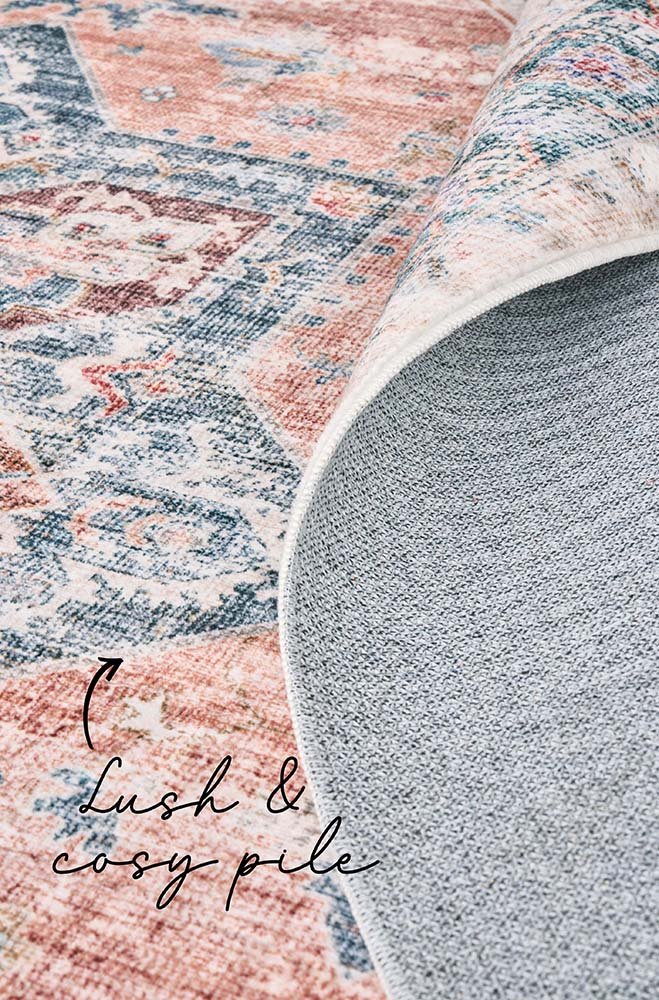 Revive Lila Rust RugREV - LILA - RUST - 220X150Rugtastic