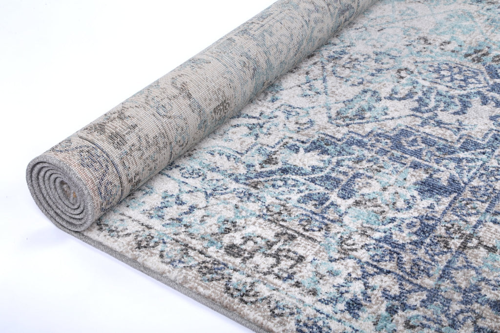 Saliba Adrianita Ivory & Blue Transitional RugSALS16007Rugtastic
