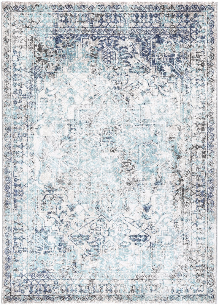 Saliba Adrianita Ivory & Blue Transitional RugSALS16007Rugtastic