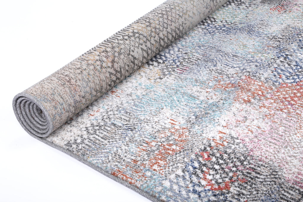 Saliba Ernesto Grey & Terracotta Tribal RugSALS16016Rugtastic