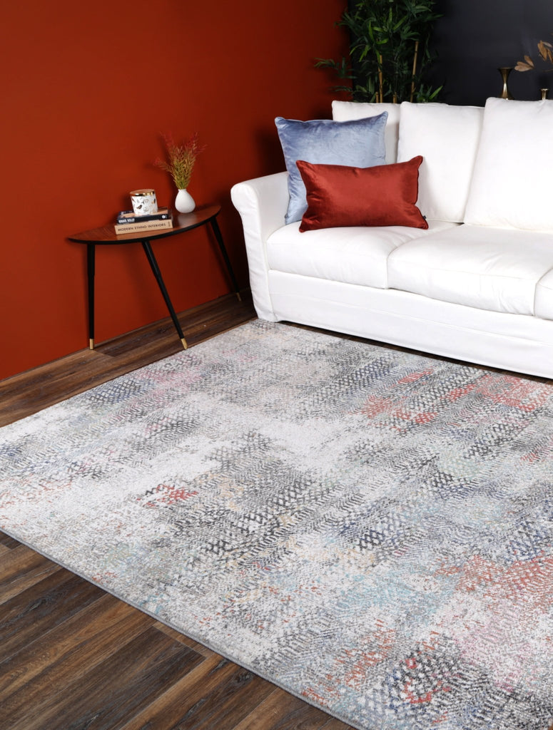 Saliba Ernesto Grey & Terracotta Tribal RugSALS16016Rugtastic