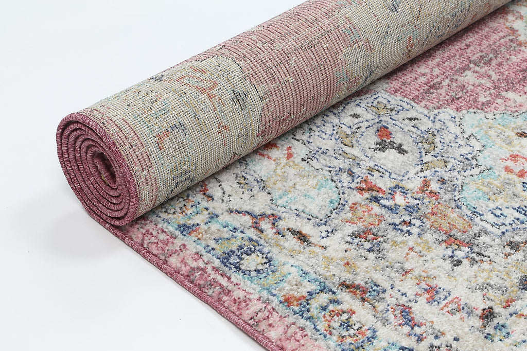 Saliba Hollow Medalion Transitional Blush RugSALS12020042055Rugtastic