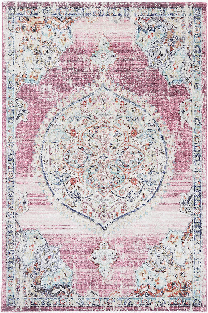 Saliba Hollow Medalion Transitional Blush RugSALS12020042055Rugtastic