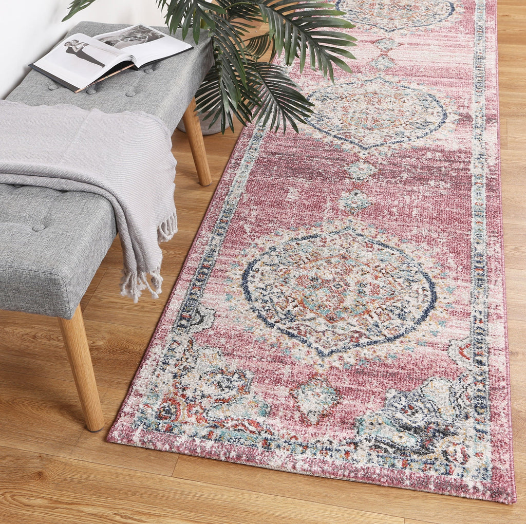 Saliba Hollow Medalion Transitional Blush RugSALS12020042055Rugtastic