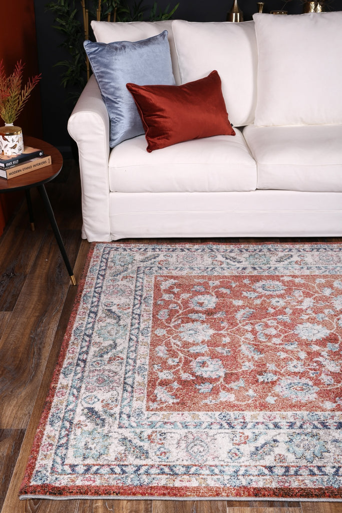 Saliba Luda Terracotta Transitional RugSALS16013Rugtastic