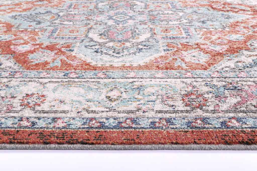 Saliba Seo Terracotta & Ivory Transitional RugSALS16006Rugtastic