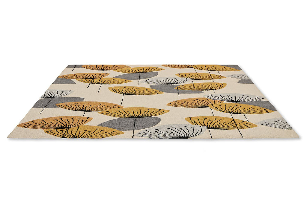 Sanderson Dandelion Clocks Ochre Indoor Outdoor 445803BC - SAN - 445803 - 200X140Rugtastic
