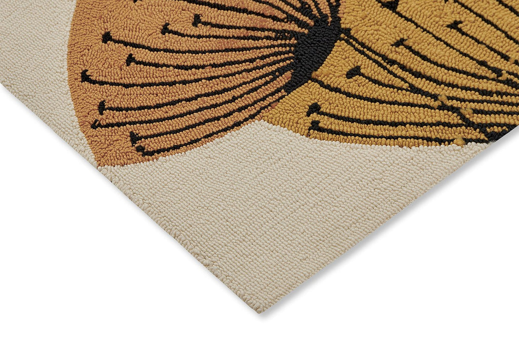 Sanderson Dandelion Clocks Ochre Indoor Outdoor 445803BC - SAN - 445803 - 200X140Rugtastic