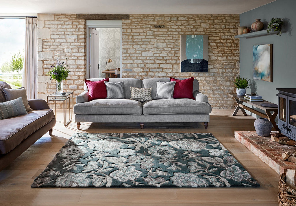 Sanderson Indra Charcoal 145804BC - SAN - 145804 - 200X140Rugtastic