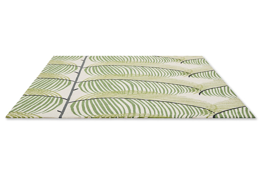 Sanderson Manila Leaf Botanical Green Indoor Outdoor 446107BC - SAN - 446107 - 200X140Rugtastic