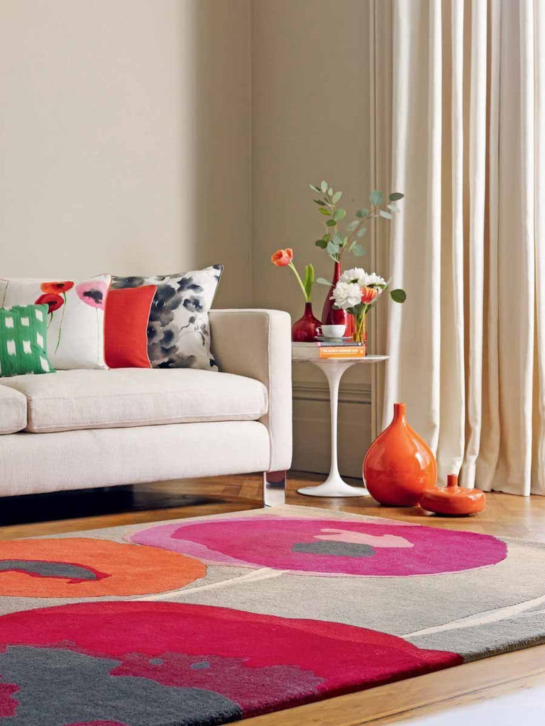 Sanderson Poppies Red/Orange 45700BC - SAN - 45700 - 200X140Rugtastic