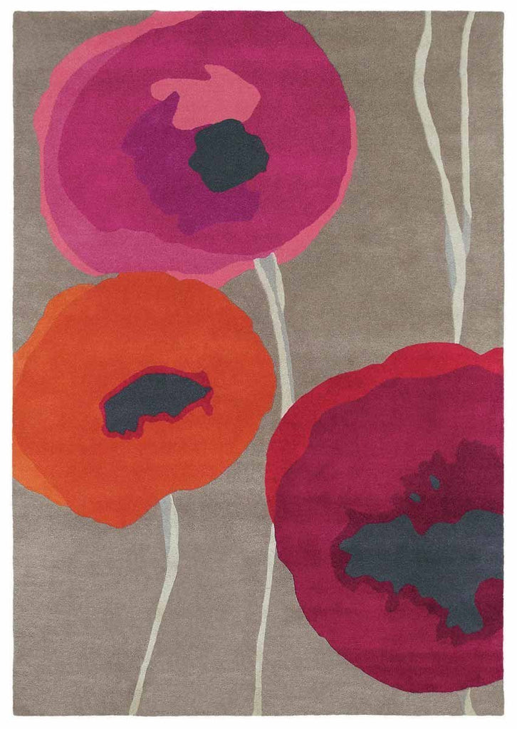 Sanderson Poppies Red/Orange 45700BC - SAN - 45700 - 200X140Rugtastic