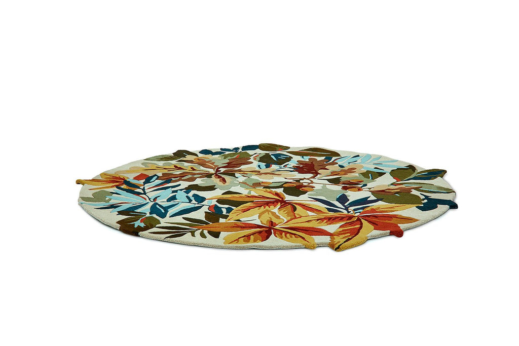 Sanderson Robin's Wood Russet Round Brown 146501 RugBC - SAN - 146501 - 150X150Rugtastic