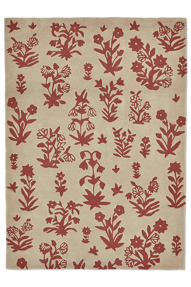 Sanderson Woodland Glade Linen/Russet Brown 146801 RugBC - SAN - 146801 - 200X140Rugtastic