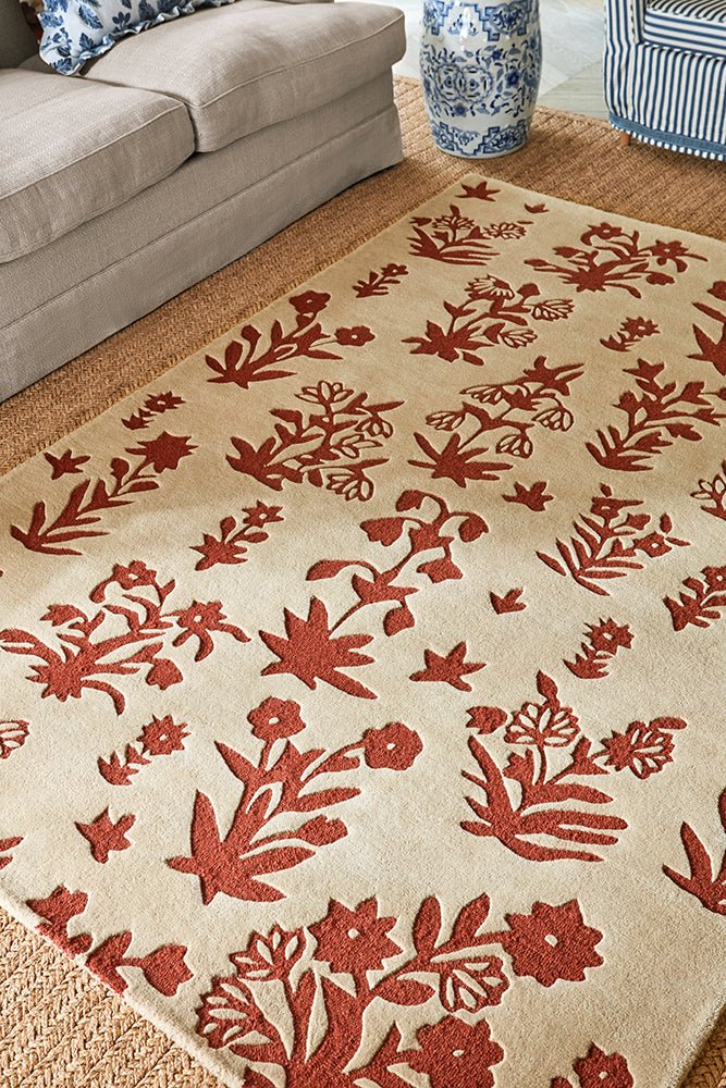Sanderson Woodland Glade Linen/Russet Brown 146801 RugBC - SAN - 146801 - 200X140Rugtastic