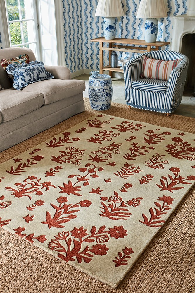 Sanderson Woodland Glade Linen/Russet Brown 146801 RugBC - SAN - 146801 - 200X140Rugtastic