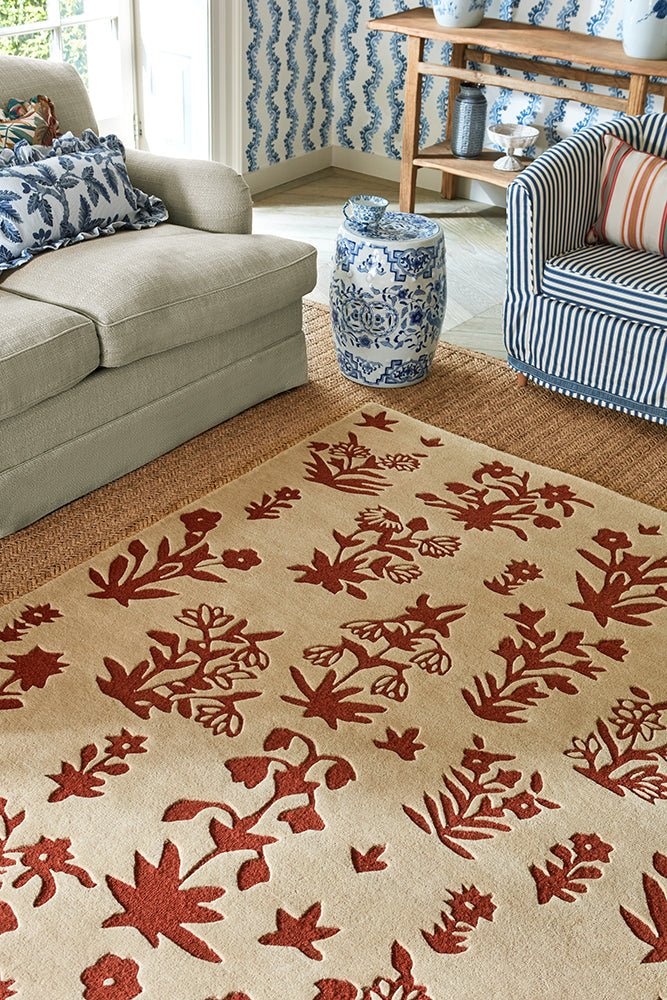 Sanderson Woodland Glade Linen/Russet Brown 146801 RugBC - SAN - 146801 - 200X140Rugtastic