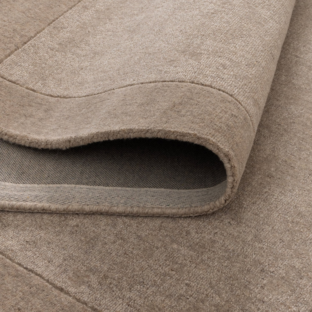 Saudi Caramel Border Wool RugSEDO160CARARugtastic