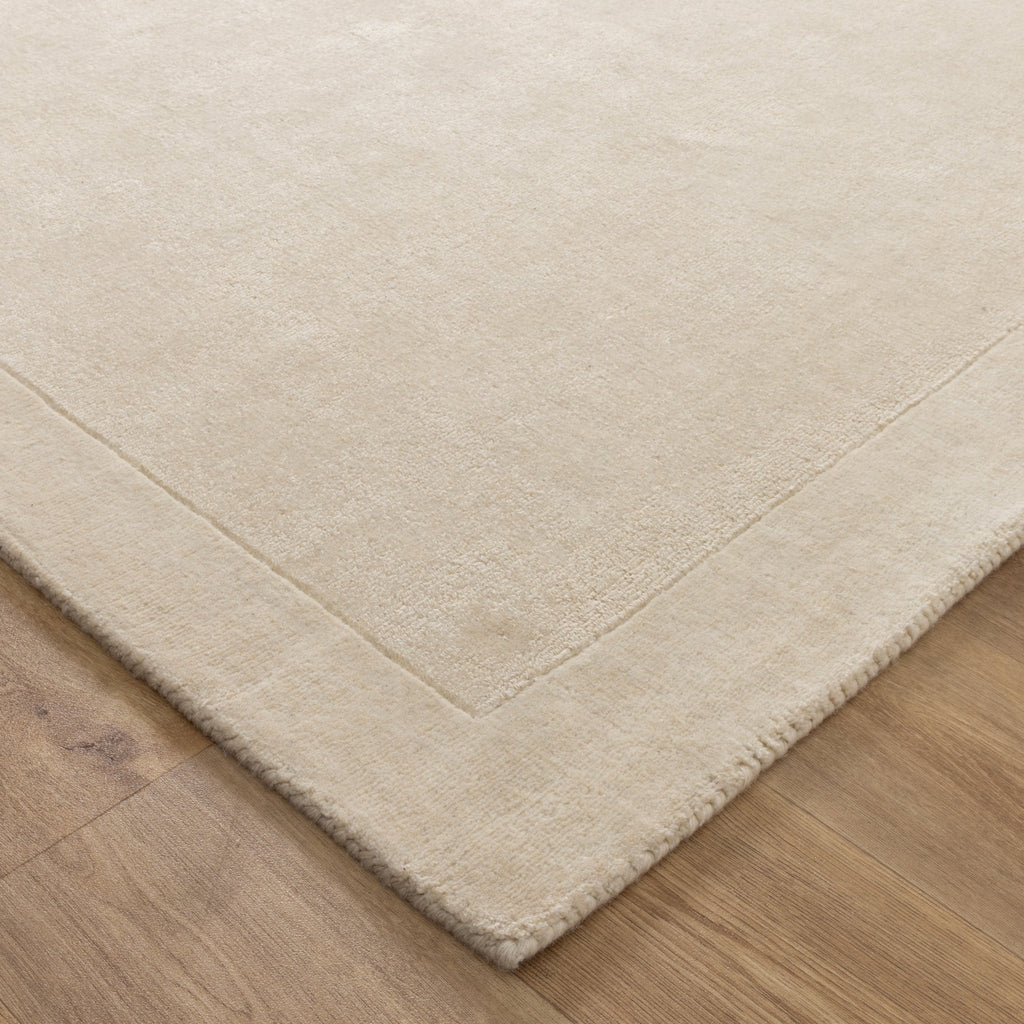 Saudi Ivory Border Wool RugSEDO160IVORRugtastic