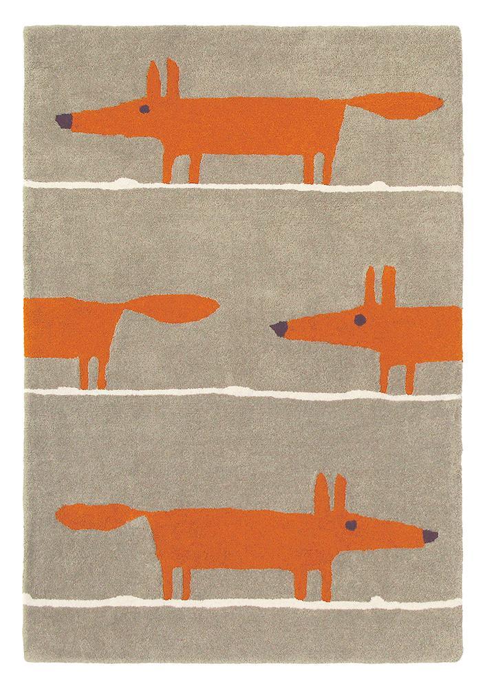 Scion Mr Fox Rug Cinnamon 25303BC - SCI - 25303 - 150X90Rugtastic