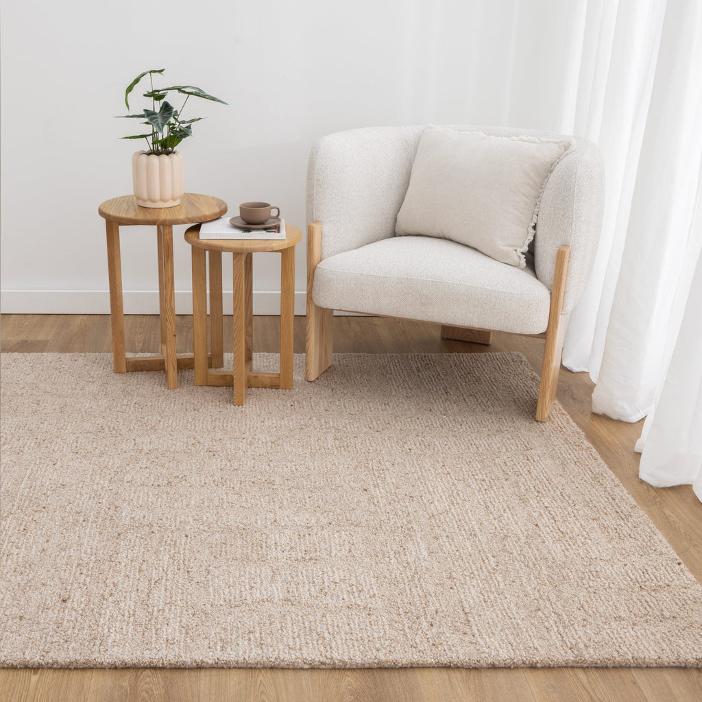 Serenity Beige Modern Wool RugSERE160BEIGRugtastic