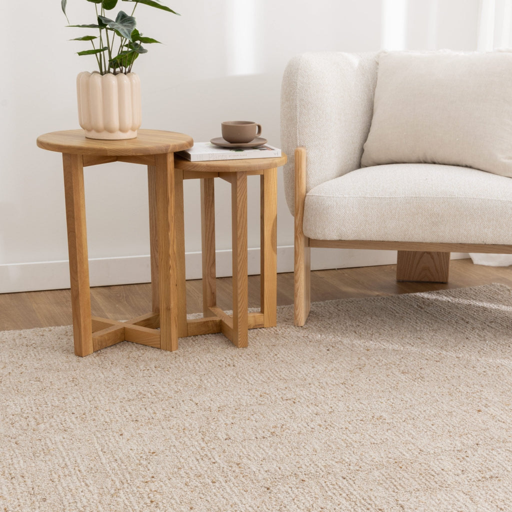 Serenity Beige Modern Wool RugSERE160BEIGRugtastic