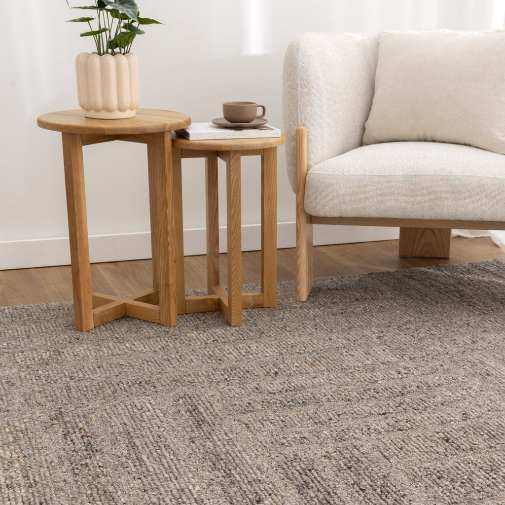 Serenity Brown Grey Modern Wool RugSERE160BGRERugtastic