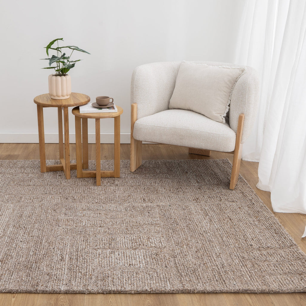 Serenity Cocoa Modern Wool RugSERE160COCORugtastic