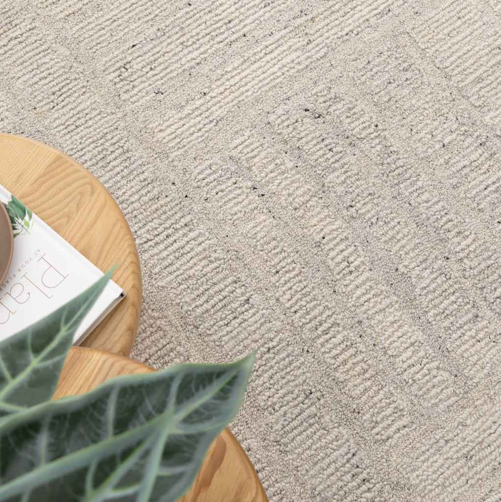 Serenity Silver Modern Wool RugSERE160SILVRugtastic