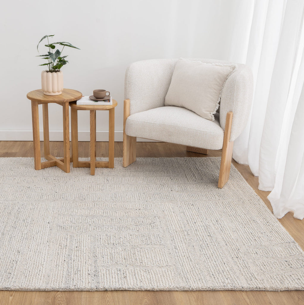 Serenity Silver Modern Wool RugSERE160SILVRugtastic