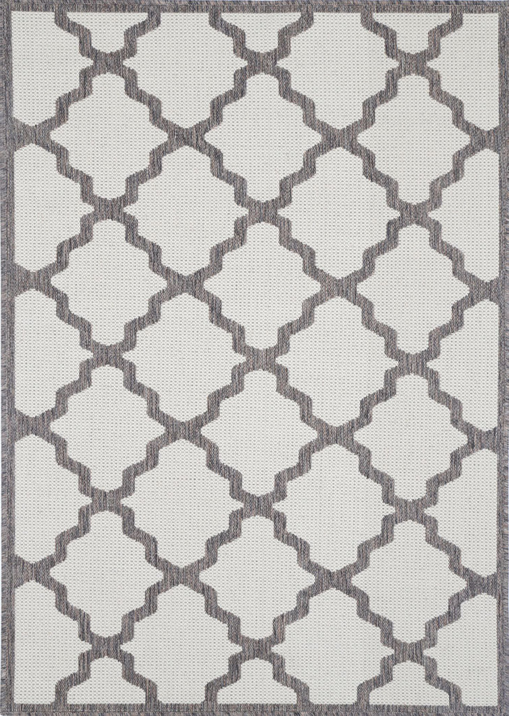 Sia Cream and Grey Geometric RugSISA8035663W71WRugtastic