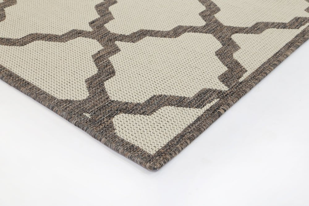 Sia Cream and Grey Geometric RugSISA8035663W71WRugtastic