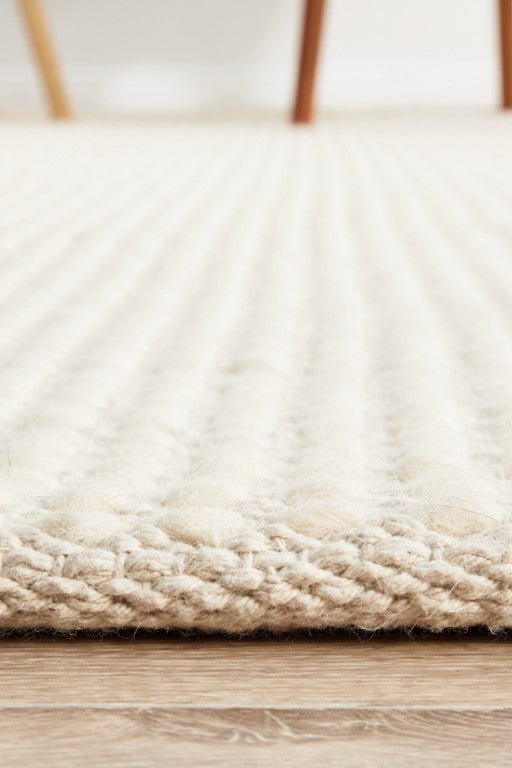 Skandi 300 White Wool Flatweave RugSKAN - 300 - WHI - 225X155Rugtastic