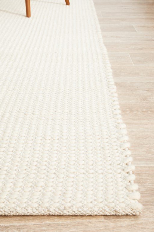 Skandi 300 White Wool Flatweave RugSKAN - 300 - WHI - 225X155Rugtastic