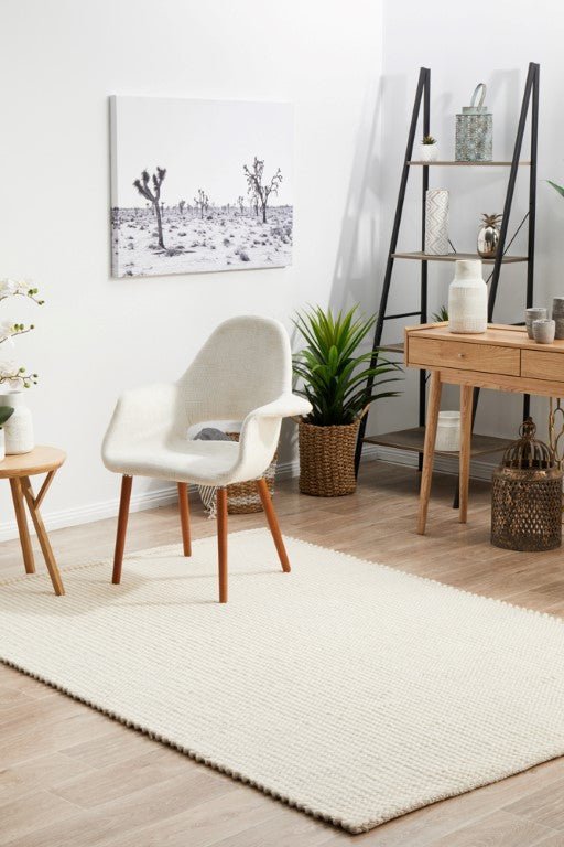 Skandi 300 White Wool Flatweave RugSKAN - 300 - WHI - 225X155Rugtastic