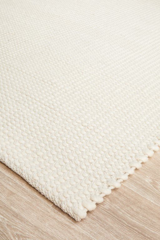 Skandi 300 White Wool Flatweave RugSKAN - 300 - WHI - 225X155Rugtastic