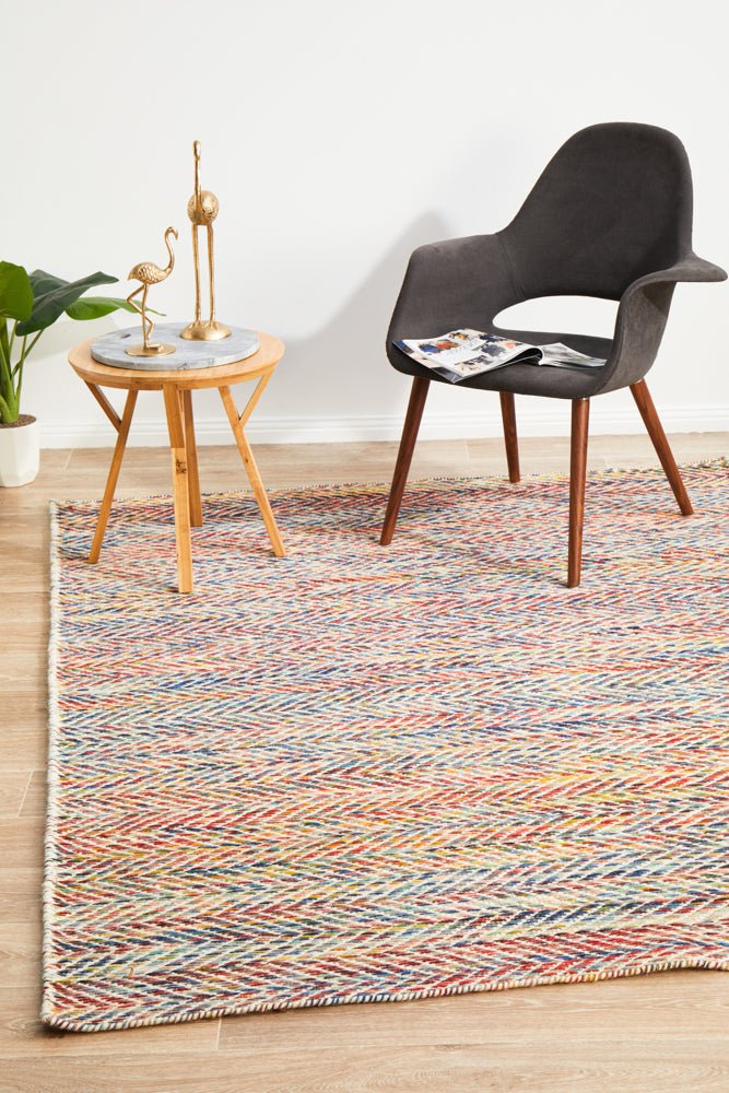 Skandi 311 Multi Wool Flatweave RugSKAN - 311 - MUL - 225X155Rugtastic