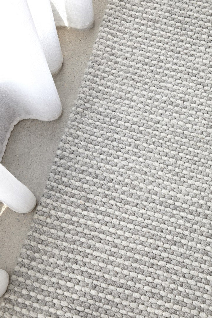 Studio 320 Grey Felted Wool Striped RugSTUD - 320 - GRY - 225X155Rugtastic