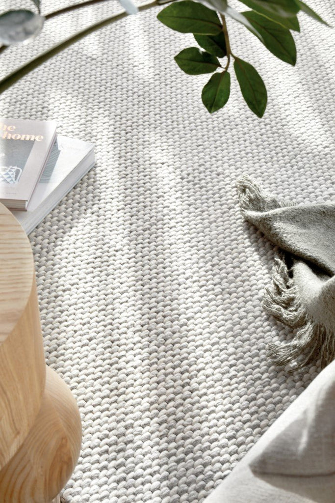 Studio 320 Silver Grey Felted Wool Striped RugSTUD - 320 - SIL - 225X155Rugtastic
