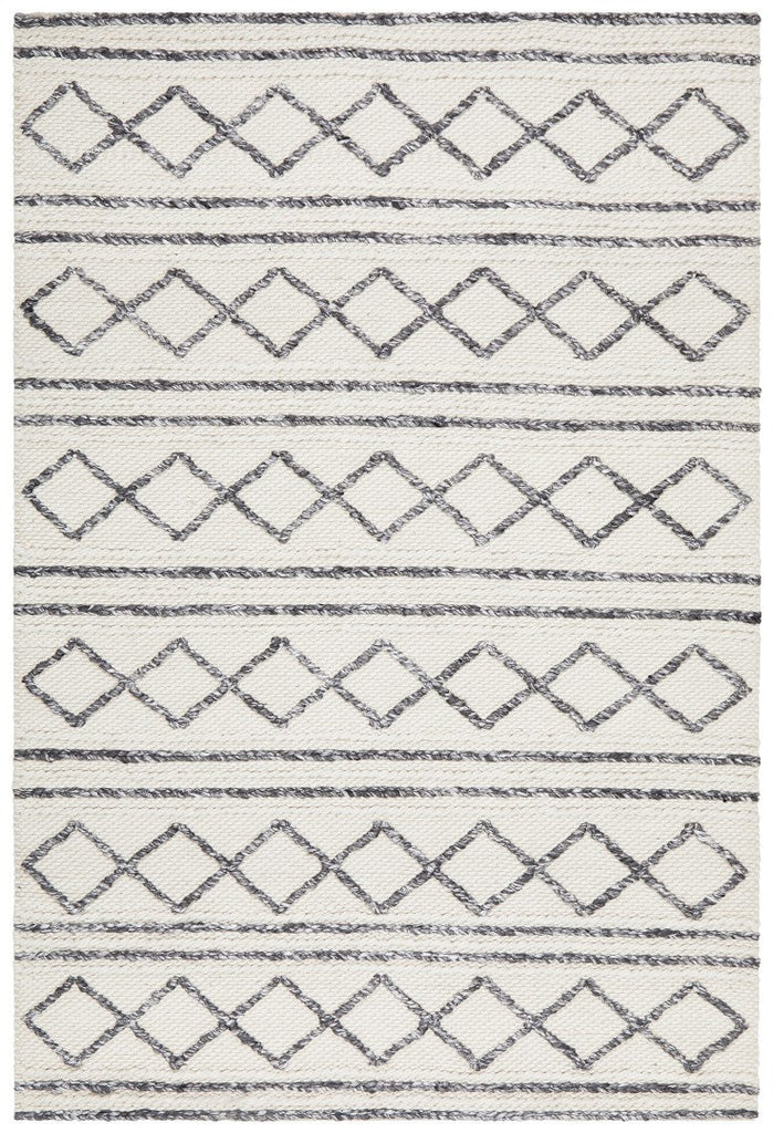 Studio 326 White Textured Woollen RugSTUD - 326 - WHI - 225X155Rugtastic