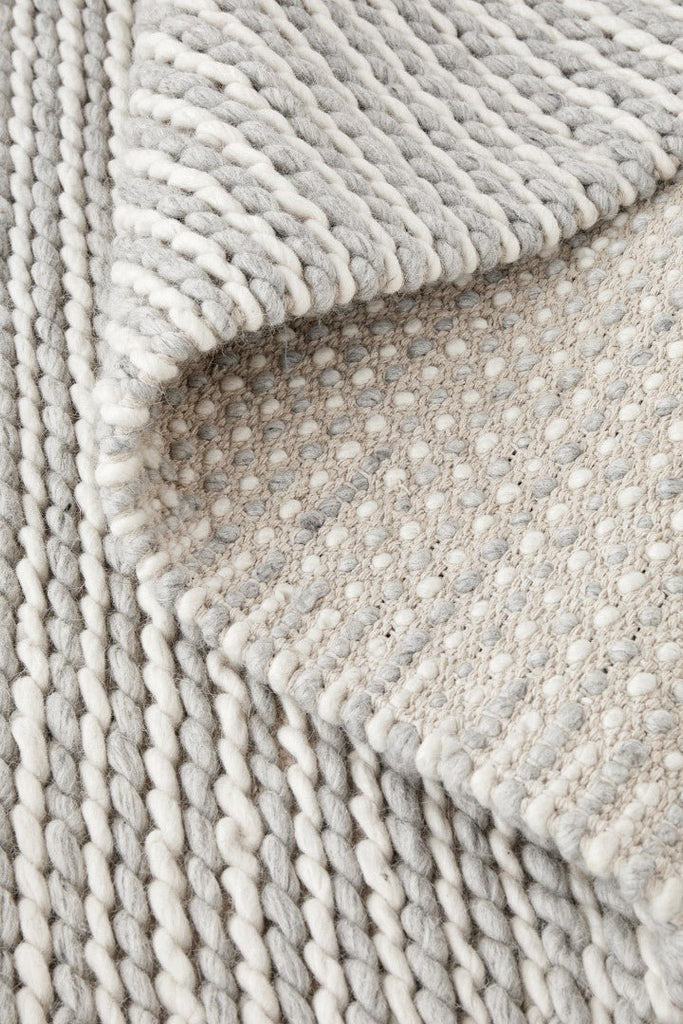 Studio 327 White Felted Wool Woven RugSTUD - 327 - WHI - 225X155Rugtastic