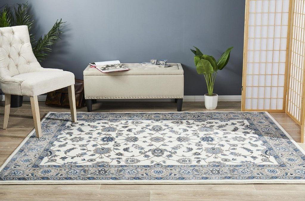 Sydney 1 White Beige Persian RugSYD - 1 - WBEI - 150X80Rugtastic