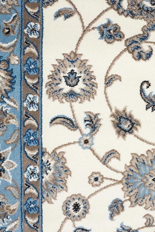 Sydney 1 White Blue Persian RugSYD - 1 - WBLU - 150X80Rugtastic