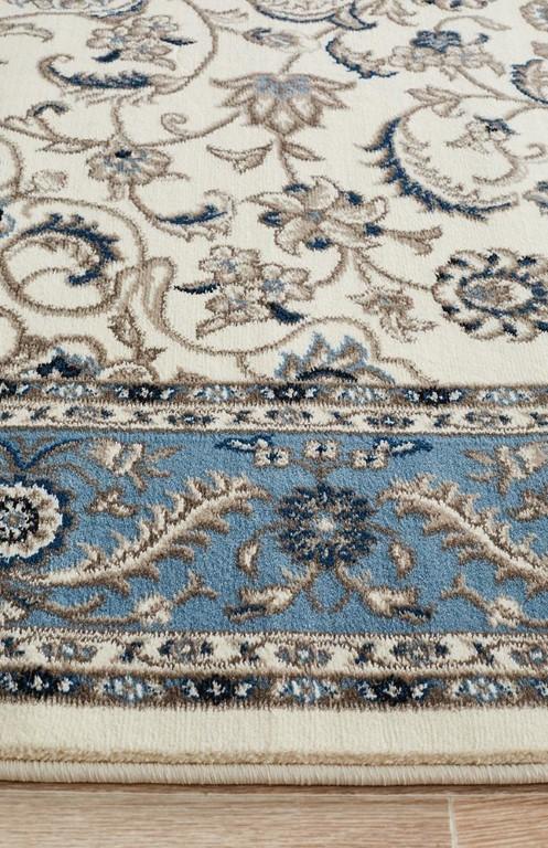 Sydney 9 White Blue Persian RugSYD - 9 - WBLU - 150X80Rugtastic